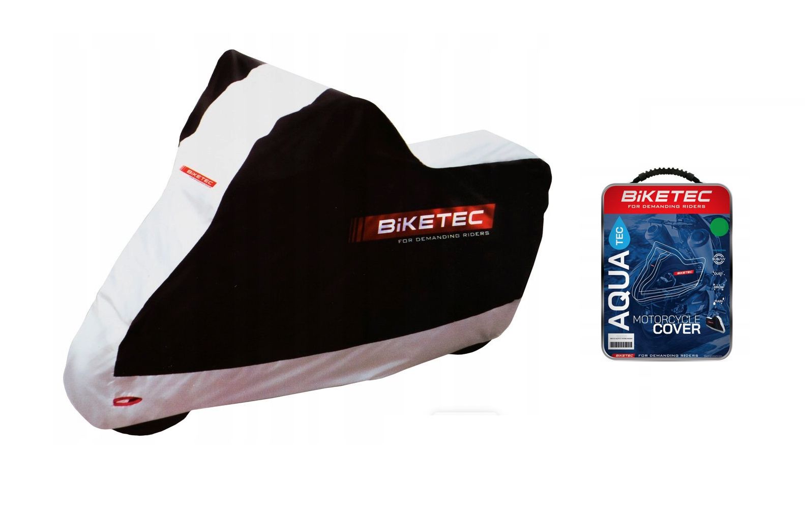 Krycia plachta na motocykle AQUATEC, sivo-čierna, S/M/L/XL/XXL