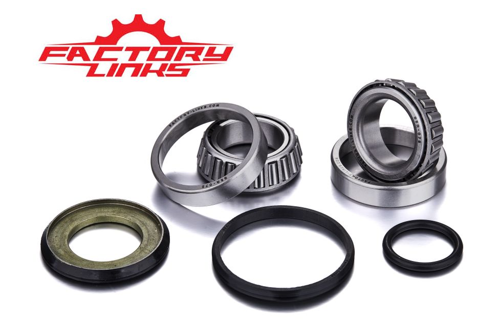 Ložiská a guferá krku riadenia KTM (všetky modely) SX / XC / EXC / EGS / XC-W / XC-FW / SX-F / LC4 '93-'19, DUKE 620 '94-'97, SC SUPER MOTO 640 '00-'01,BETA 250 / 300RR, GAS GAS