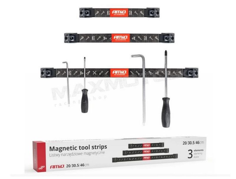 Magnetické držiaky na náradie AMIO - sada 3ks