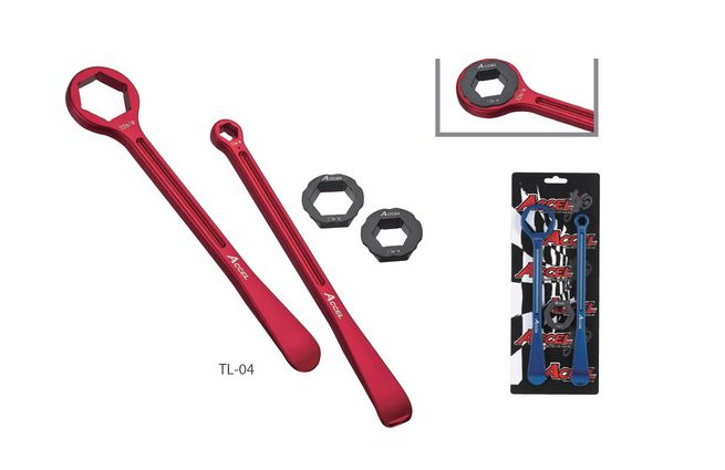 Montážna páka na pneumatiky ACCEL s kľúčmi 10/12/22/27/32mm