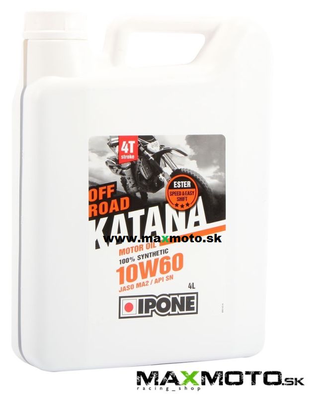 Motorový olej IPONE KATANA OFF ROAD 100% SYNTETIC 10W60 4L+1L