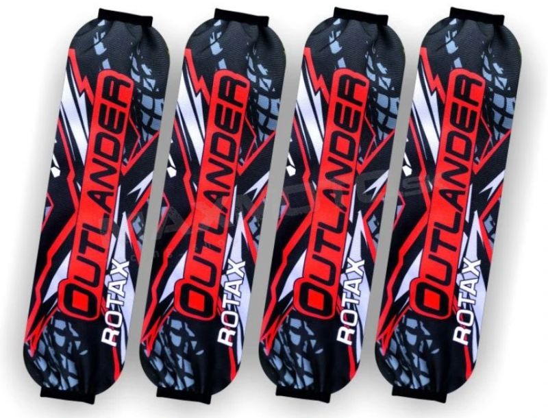 Návleky tlmičov CAN-AM Outlander G3, červené, 4ks 