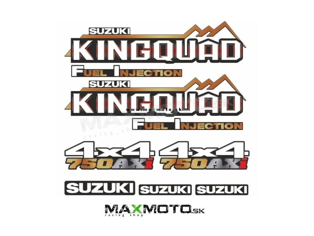 Nálepková sada SUZUKI Kingquad 750AXi, 31x30cm