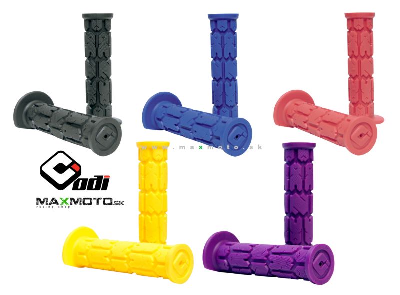 Gripy ODI ROGUE SINGLE PLY, 125mm - čierne/ modré/ červené/ žlté/ fialové