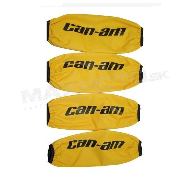 Návleky tlmičov CAN-AM Renegade, Outlander, 4ks, žlté