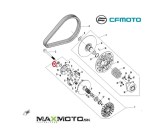 Matica_primarneho_variatora_CF_MOTO_Gladiator_X450_X520_0GR0_051008_10000_schema