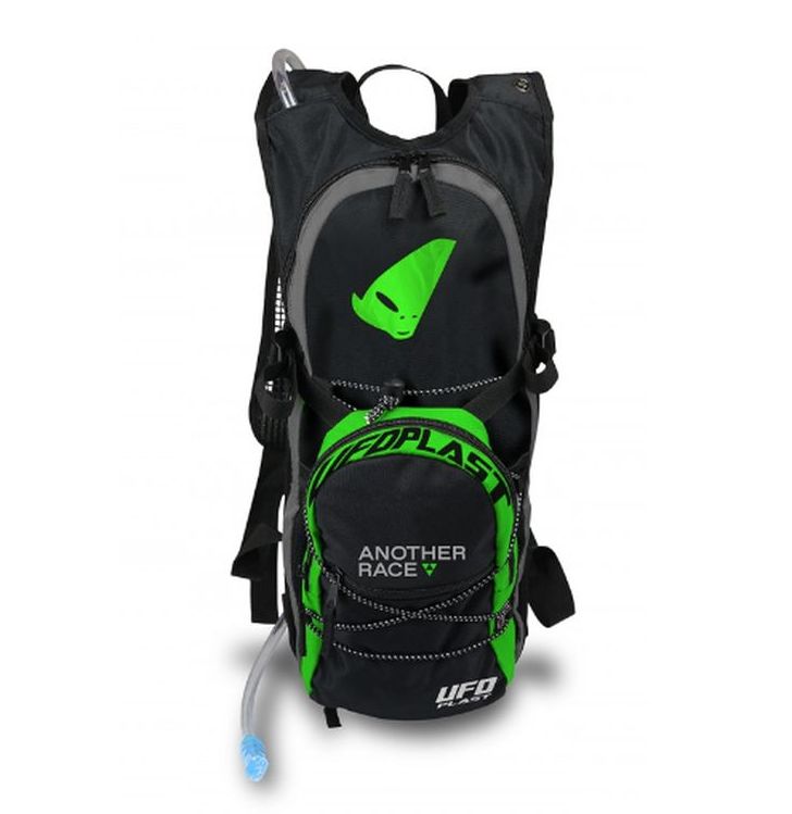 Ruksak UFO CAMEL Another Race 5L/ 2L tekutina, čierno-zelený