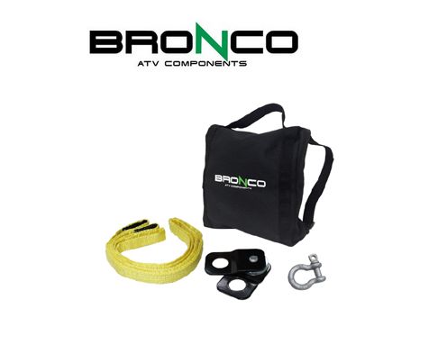 Sada príslušenstva k navijaku BRONCO - kladka, strmeň, gurtňa