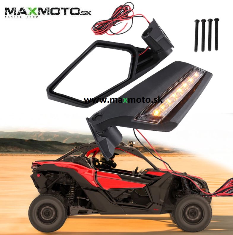 Spätné zrkadlá CAN-AM Maverick X3 s LED smerovkami, sada