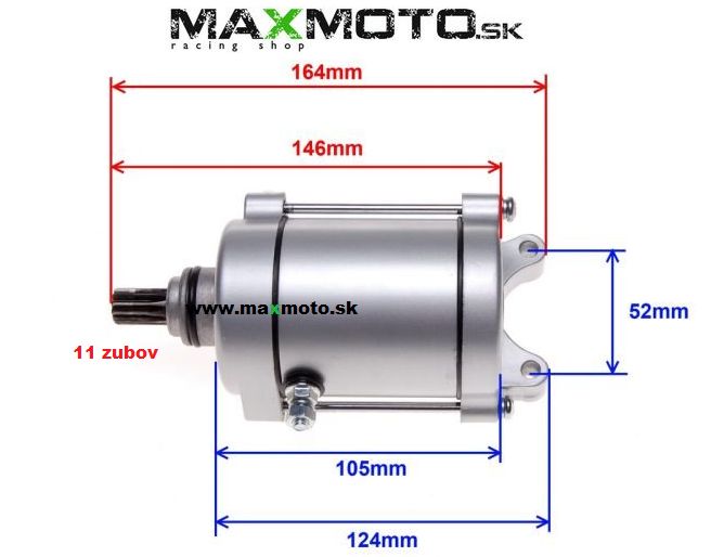 Starter Motor For China CG 200 250cc ATV & Quad - 11 Teeth - ItalyRacing L.4913.70