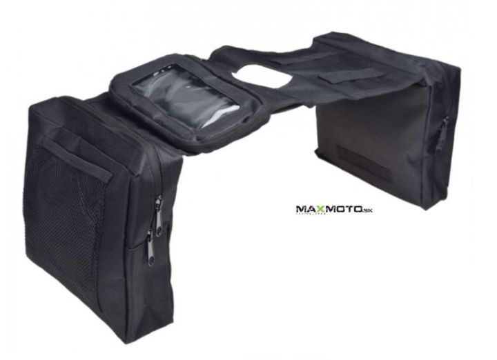 Textilná taška na nádrž štvorkolky 23x22cm, čierna