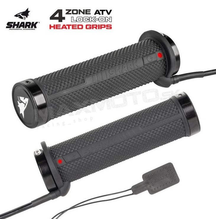 Vyhrievanie rukovätí a palca pre štvorkolky SHARK 4 ZONE LOCK-ON HEATED GRIPS + THUMB WARM