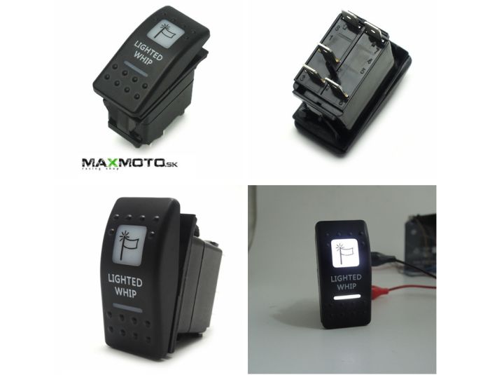 Vypínač vlajky pre UTV s podsvietením univerzálny