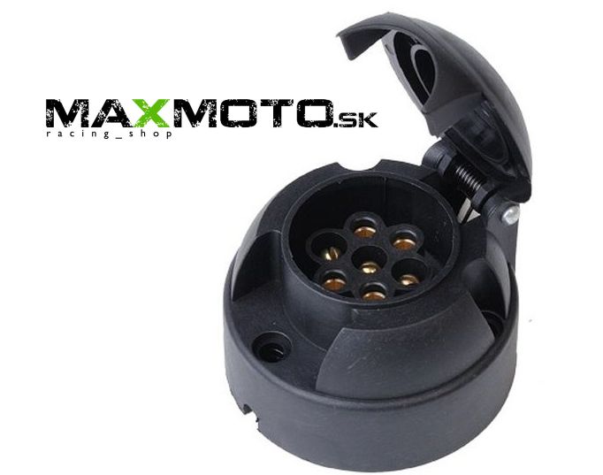 Zásuvka 7-pólov pre ťažné zariadenie - plast