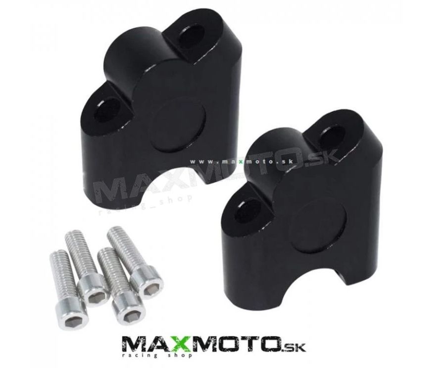 Zvýšenie riadidiel o 40 mm, na priemer riadidiel 22 mm, čierne